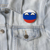 Badge Rond 5 Cm La Russie Geeky tendante drôle Countryball (En situation)