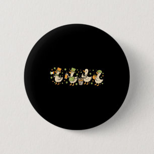 Badge Rond 5 Cm La Saint-Patrick, Oie drôle, Trèfle, T-shirt cadea