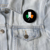 Badge Rond 5 Cm La Saint Patrick, Shamrock irlandaise (En situation)