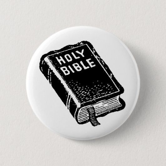 Badge Rond 5 Cm La Sainte Bible (Devant)