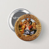 Badge Rond 5 Cm La Sainte Famille (Devant & derrière)