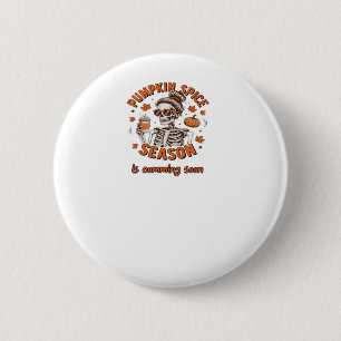 Badge Rond 5 Cm La saison des épices citrouilles commence bientôt 