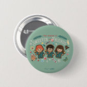 Badge Rond 5 Cm La saison est plus douce avec les amis (Devant & derrière)