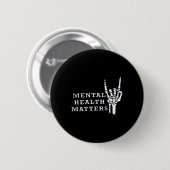 Badge Rond 5 Cm La santé mentale, source d'inspiration, moteur (Devant & derrière)