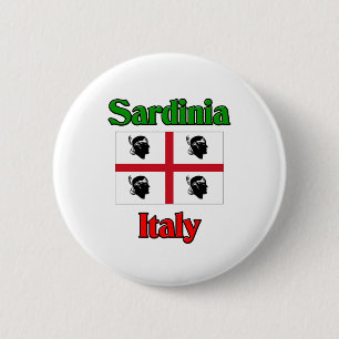 Badge Rond 5 Cm La Sardaigne Italie