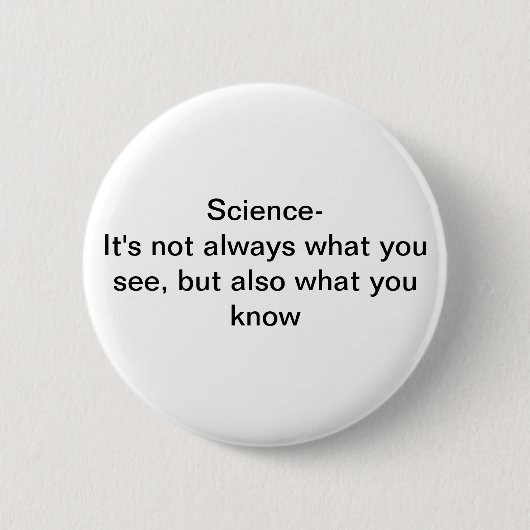 Badge Rond 5 Cm La Science (Devant)