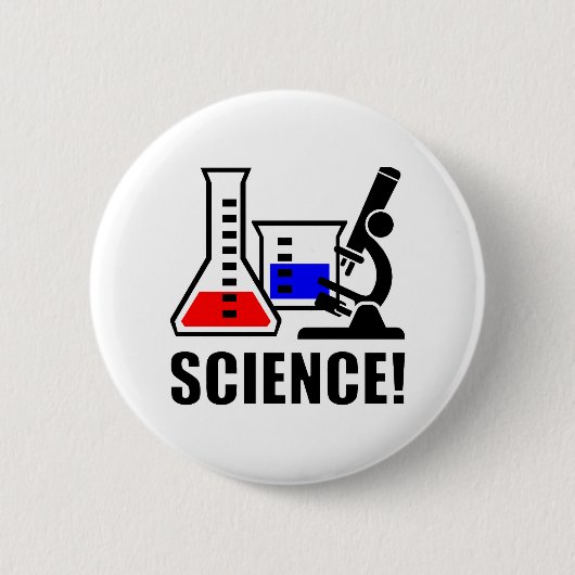 Badge Rond 5 Cm La Science ! (Devant)