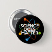 BADGE ROND 5 CM LA SCIENCE EST IMPORTANTE (Devant & derrière)