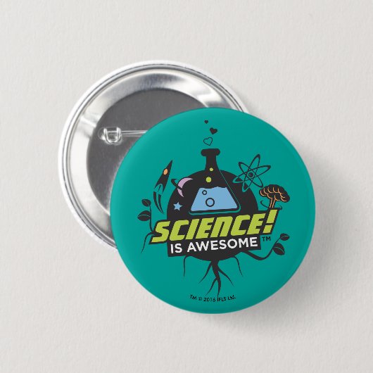 Badge Rond 5 Cm La Science est impressionnante (Devant & derrière)