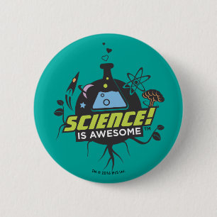 Badge Rond 5 Cm La Science est impressionnante