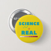 Badge Rond 5 Cm La Science est vrai bouton (Devant & derrière)