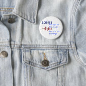 Badge Rond 5 Cm la science et religion (En situation)