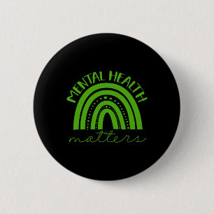 Badge Rond 5 Cm La sensibilisation à la santé mentale au ruban est