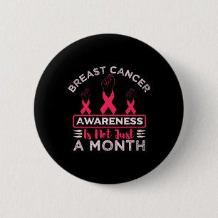 Badge Rond 5 Cm La Sensibilisation Au Cancer Du Sein N'Est Pas Seu