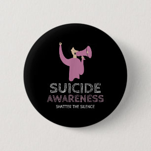 Badge Rond 5 Cm La sensibilisation au suicide briser le silence _