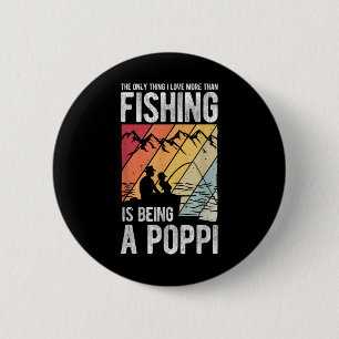 Badge Rond 5 Cm La Seule Chose Que J'aime Plus Que La Pêche C'est