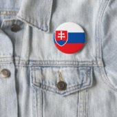 Badge Rond 5 Cm la Slovaquie (En situation)