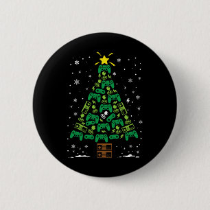 Badge Rond 5 Cm La société de cadeaux de sapin de Noël de la famil