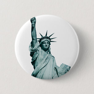 Badge Rond 5 Cm La statue de la liberté