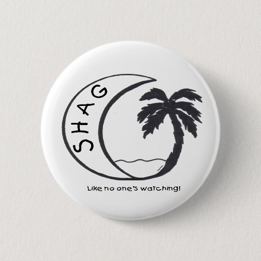 Badge Rond 5 Cm La TAPIS À LONGS POILS aiment unique observation ! (Devant)