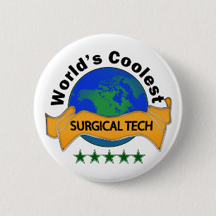 Badge Rond 5 Cm La technologie chirurgicale la plus fraîche du