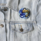 Badge Rond 5 Cm La terre (En situation)
