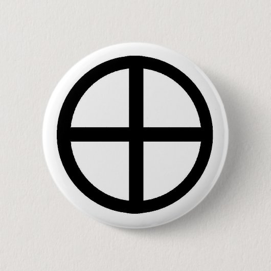 BADGE ROND 5 CM LA TERRE (Devant)
