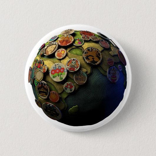 Badge Rond 5 Cm La terre de LBP (Devant)