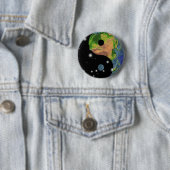 Badge Rond 5 Cm La terre de Yin Yang (En situation)