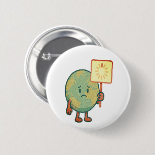 Badge Rond 5 Cm La Terre est en chargement... Veuillez patienter