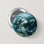 Badge Rond 5 Cm La terre peinte (Devant & derrière)