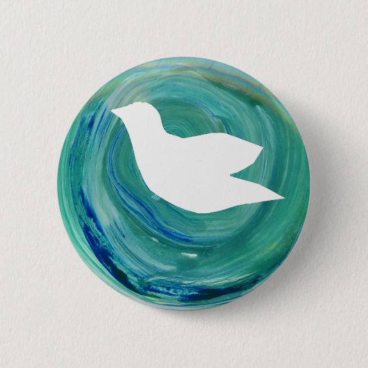 Badge Rond 5 Cm La terre vivante - bouton (Devant)