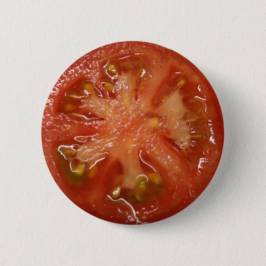 Badge Rond 5 Cm La tomate parfaite de tranche (Devant)