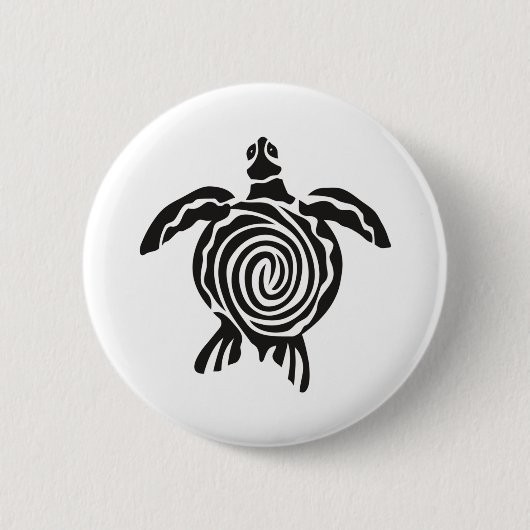 Badge Rond 5 Cm La Tortue Mer Sauve La Tortue (Devant)