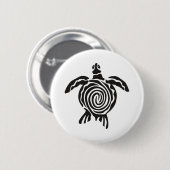 Badge Rond 5 Cm La Tortue Mer Sauve La Tortue (Devant & derrière)