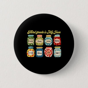 Badge Rond 5 Cm La troisième année est de retour à l'école mignonn