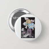 Badge Rond 5 Cm La trompette d'ange (Devant & derrière)