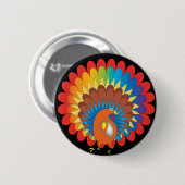 Badge Rond 5 Cm La Turquie colorée (Devant & derrière)