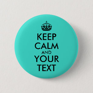 Badge Rond 5 Cm La turquoise ajoutent votre texte gardent le