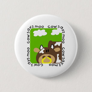 Badge Rond 5 Cm La vache indique des T-shirts et des cadeaux de MO