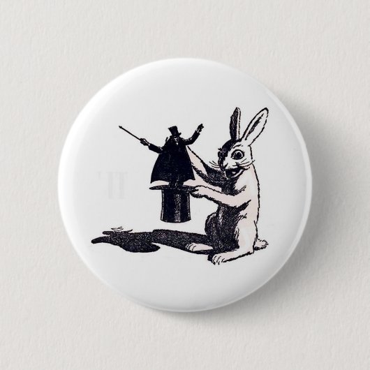 Badge Rond 5 Cm La vengeance du lapin (Devant)
