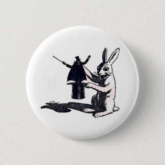 Badge Rond 5 Cm La vengeance du lapin