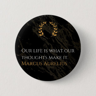 Badge Rond 5 Cm La vérité de Marcus Aurelius : façonner la vie
