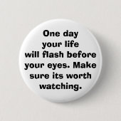 Badge Rond 5 Cm la vie (Devant)