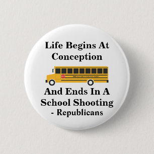 Badge Rond 5 Cm La Vie Commence À La Conception - Se Termine Par L