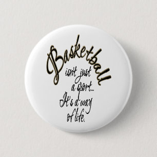 Badge Rond 5 Cm La vie de basket-ball