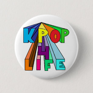 Badge Rond 5 Cm La VIE de KPOP colorée 4