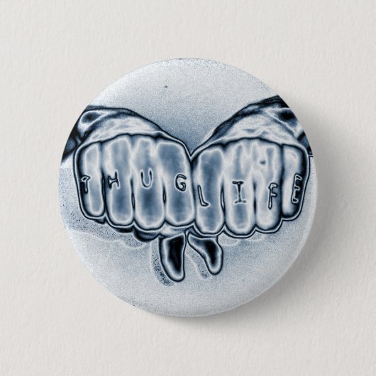 BADGE ROND 5 CM LA VIE DE VOYOU DE METTALIC (Devant)