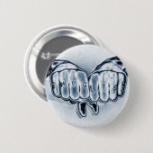 BADGE ROND 5 CM LA VIE DE VOYOU DE METTALIC (Devant & derrière)