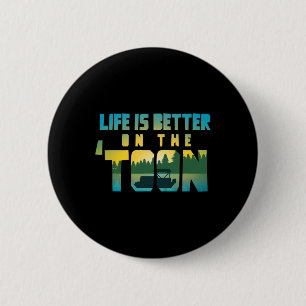Badge Rond 5 Cm La vie en bateau est meilleure sur le capitaine de